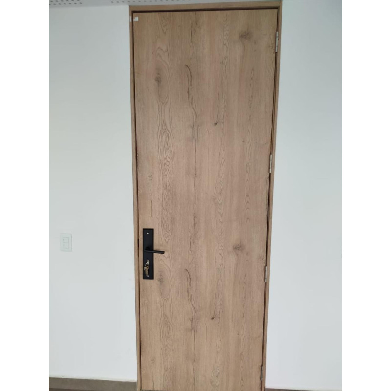Cerradura antitaladro entrada principal de seguridad negro placa grande