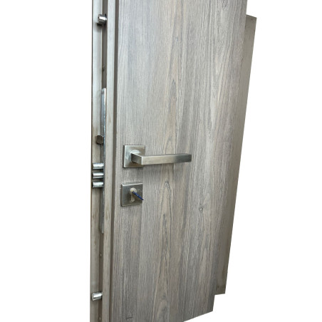 Cerradura alta seguridad Mul-T-Lock multipunto con manijas cuadradas