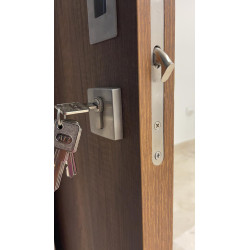 Cerradura puerta corrediza con cilindro de alta seguridad