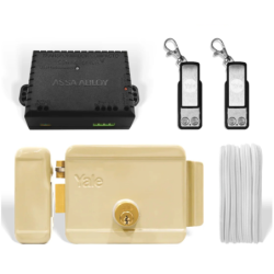 Kit cerradura eléctrica izquierda YALE con control remoto
