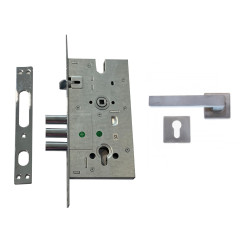 Cerradura alta seguridad Mul-T-Lock con manijas cuadradas