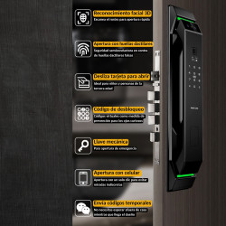 LS 9500 Cerradura Inteligente con reconocimiento Facial | Wifi | Videoportero HD | Tuya