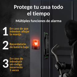 LS 9500 Cerradura Inteligente con reconocimiento Facial | Wifi | Videoportero HD | Tuya