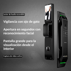 LS 9500 Cerradura Inteligente con reconocimiento Facial | Wifi | Videoportero HD | Tuya