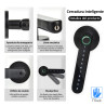 Cerradura digital inteligente - 4 Métodos de Desbloqueo|Aviso de Batería Baja | APP Compatible Android/iOS