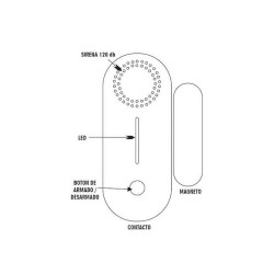 Alarma sensor para puerta y ventana con app
