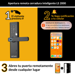Apertura remota cerradura inteligente LS 2000