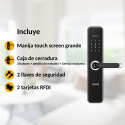 Cerradura biometrica inteligente Liz Safe XL +TTLOCK + Cerrojo adicional