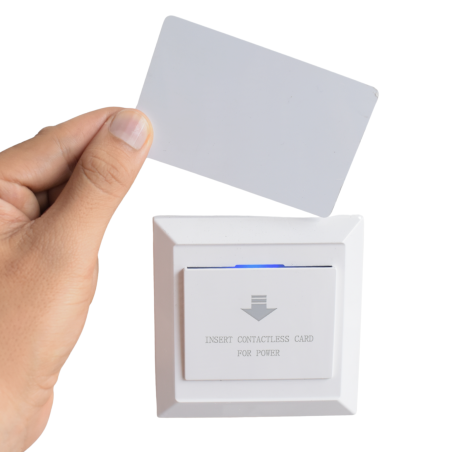 Ahorrador de energía con tarjeta para hotel