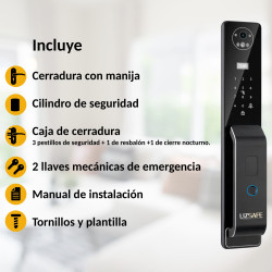 LS 9000 Cerradura Inteligente con reconocimiento Facial | Wifi | Videoportero HD | Tuya