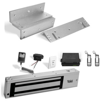 Kit electroiman 600 Lb, soporte ZL, botón fijo, buzzer, transformador y control remoto