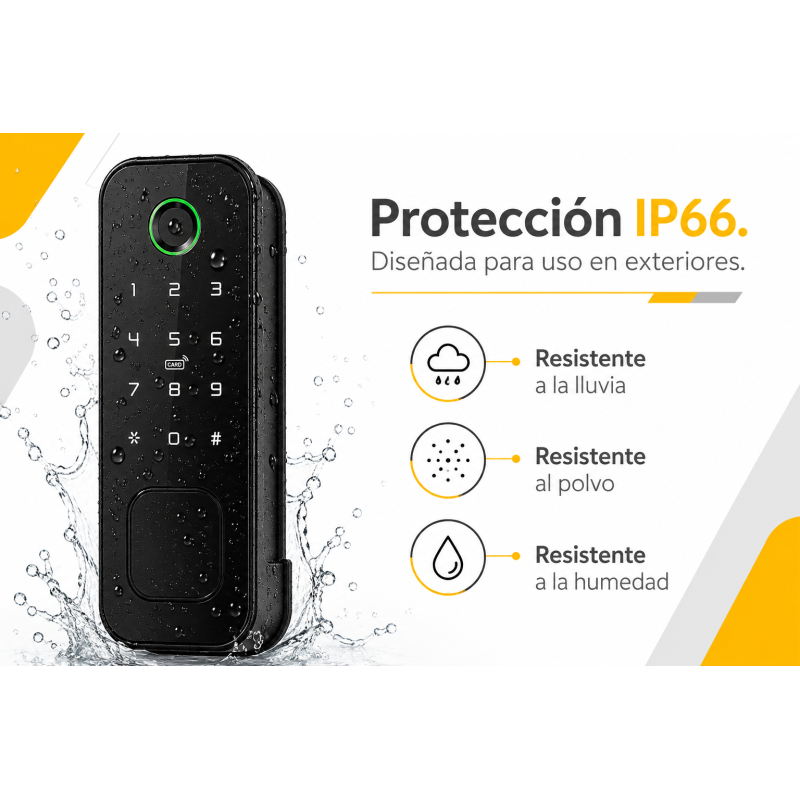 Cerradura sobreponer control salida