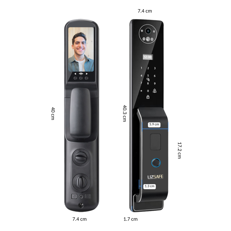 LS 9000 Cerradura Inteligente con reconocimiento Facial | Wifi | Videoportero HD | Tuya