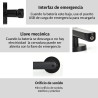Cerradura digital inteligente - 4 Métodos de Desbloqueo|Aviso de Batería Baja | APP Compatible Android/iOS