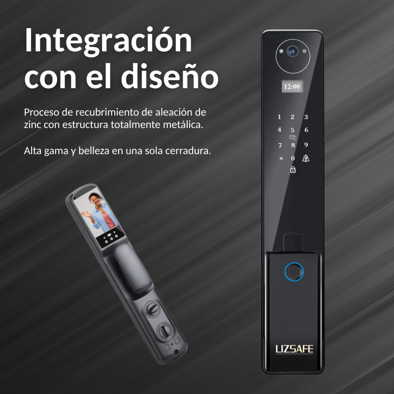 Cerradura Inteligente con reconocimiento Facial 3D | Wifi | Videoportero HD | Tuya
