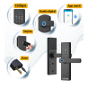 Cerradura Inteligente LS 2000 Wifi Tuya | Control Remoto | Acceso Compartido