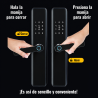 Cerradura biométrica inteligente PREMIUM + TUYA + Cerrojo adicional
