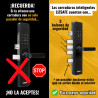 Cerradura biométrica inteligente PREMIUM + TUYA + Cerrojo adicional