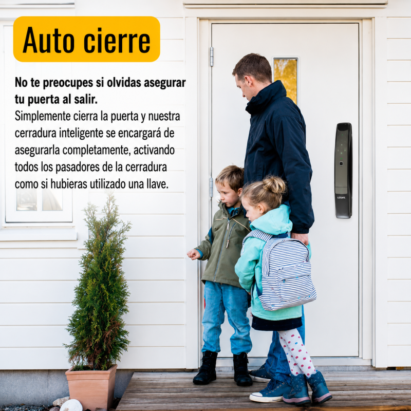 Cerradura biométrica inteligente WIFI con cámara, función de video portero y 5 formas de apertura