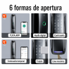 Cerradura biométrica inteligente WIFI con cámara, función de video portero y 5 formas de apertura
