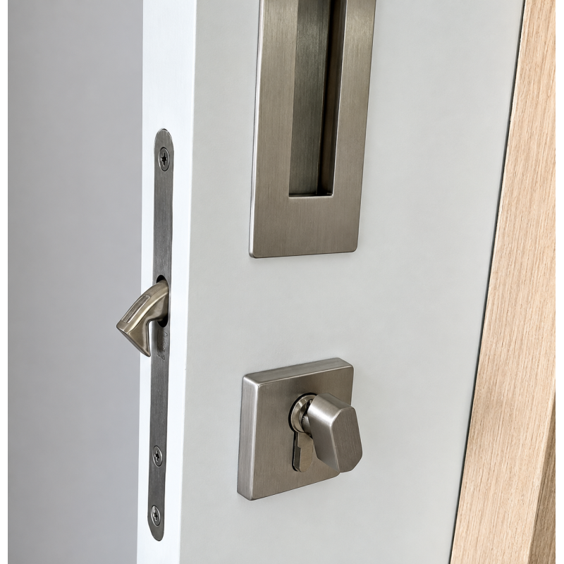Cerradura puerta corrediza con cilindro de alta seguridad