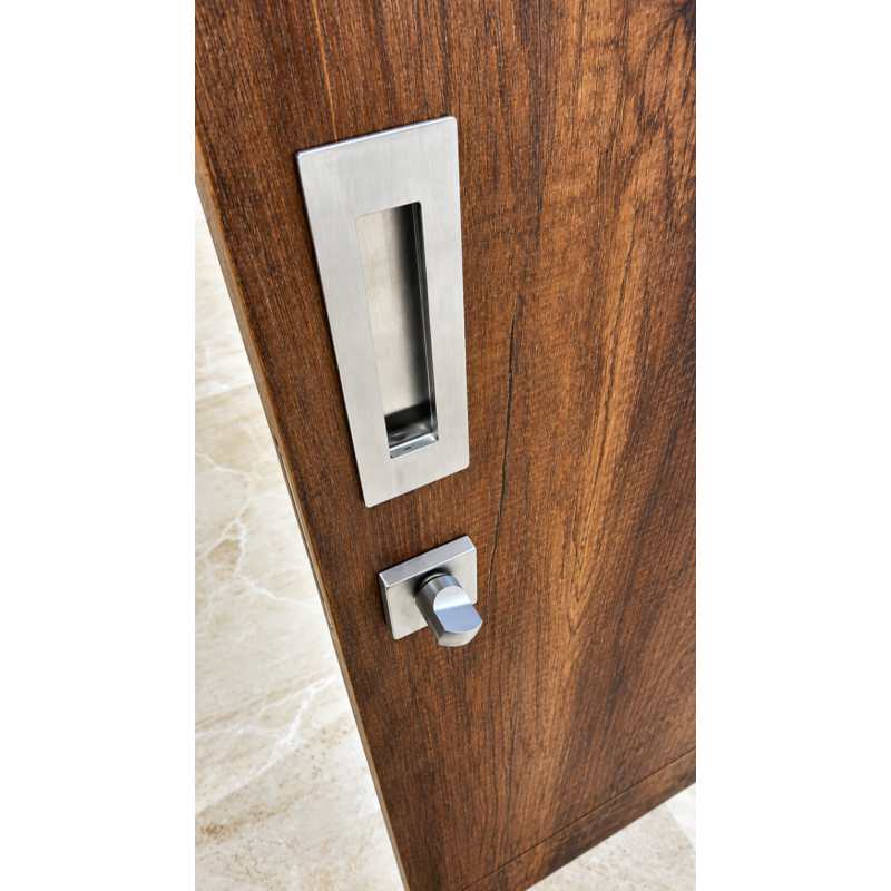 Cerradura puerta corrediza con cilindro de seguridad y manija
