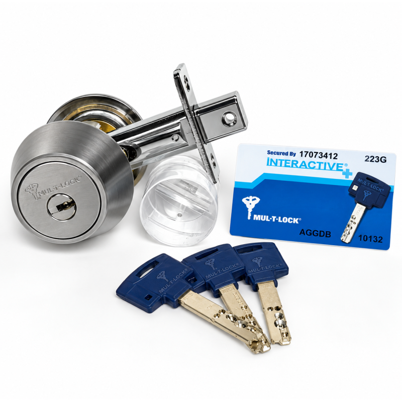 Cerradura Mul-T-Lock hercular Deadbolt llave mariposa