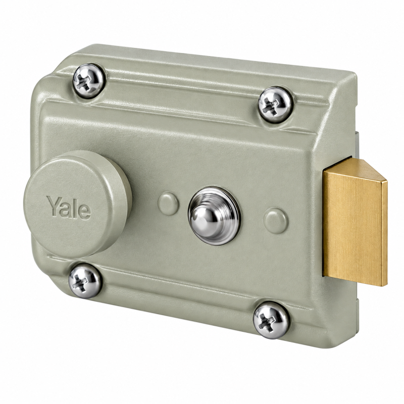 Cerradura sobreponer OF5 60 botón retenedor YALE