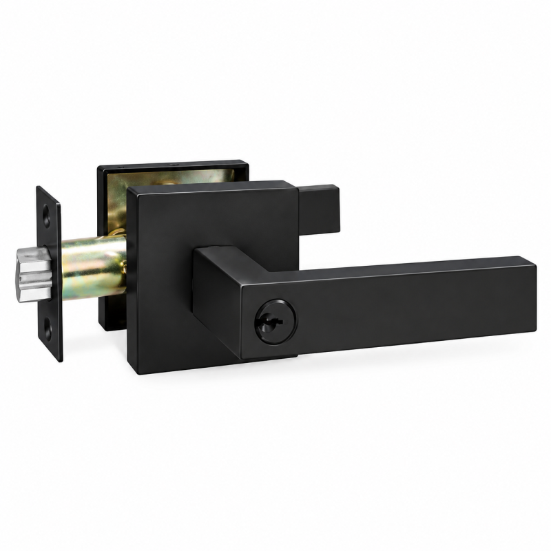 Cerradura Manija Baño Yale Bari Negro/Black