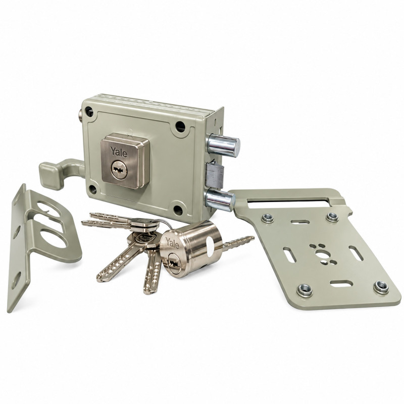 Cerradura Yale 987 de Sobreponer Llave de seguridad derecha