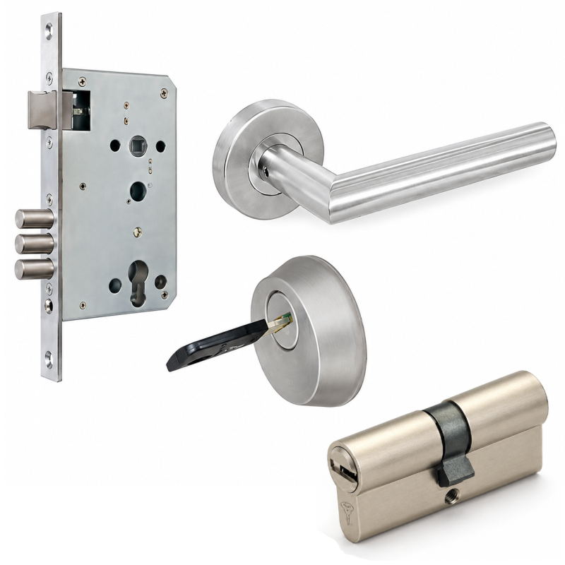 Cerradura Mul-T-Lock 210 con cilindro 66 y manijas