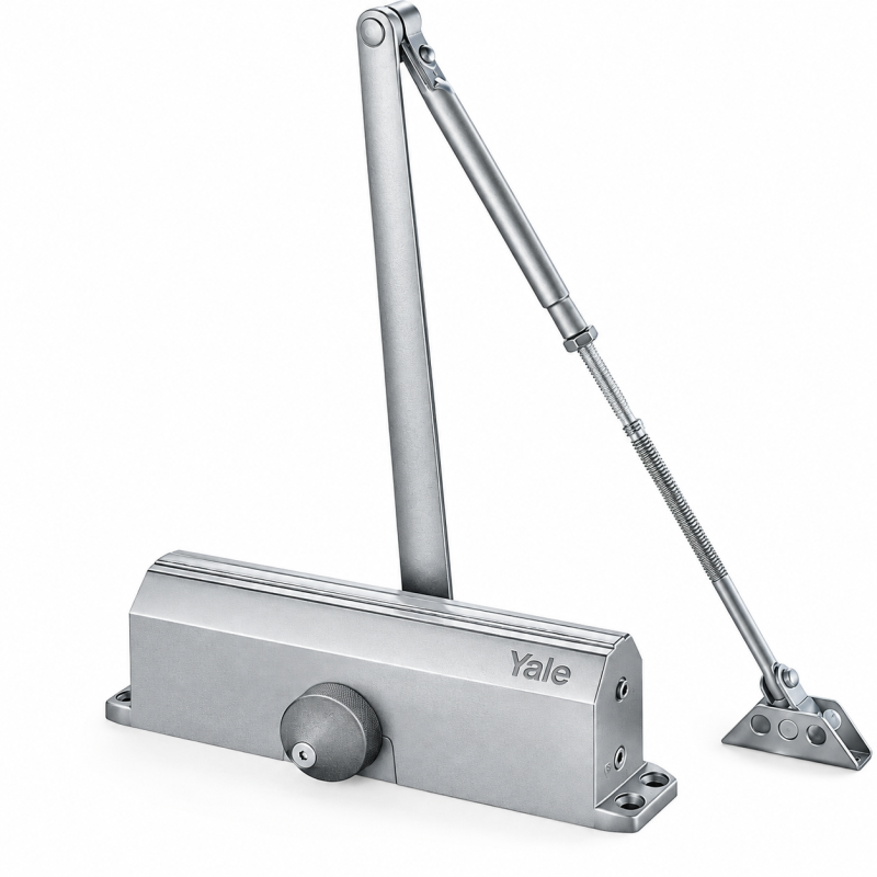 Cierrapuertas 45 kilos Yale 1002 plata