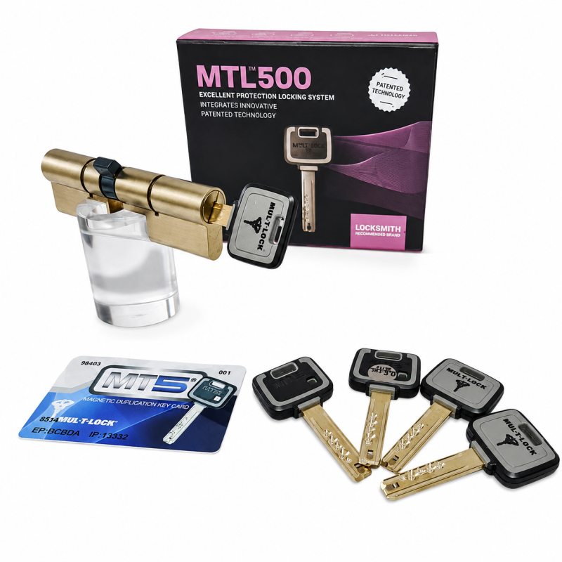 Cilindro Mul-T-Lock MT5 máxima seguridad 80mm