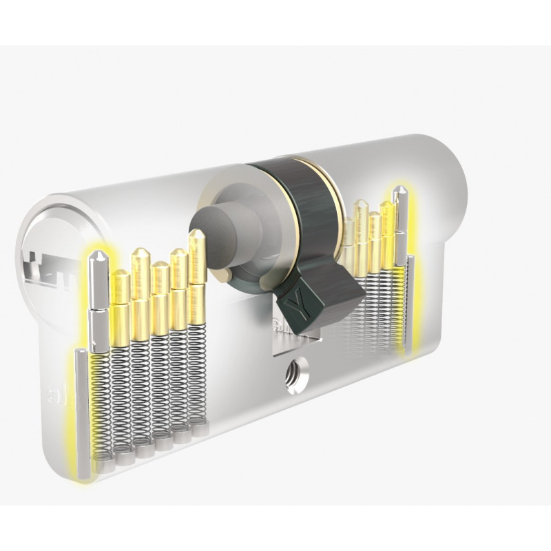 Cilindro de seguridad Yale 70mm llave-mariposa