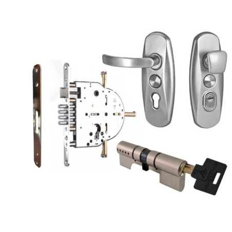 Cerradura Mul-T-Lock 265 con manijas SH300 y cilindro