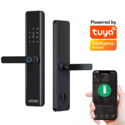 Cerradura biométrica inteligente PREMIUM + TUYA + Cerrojo adicional
