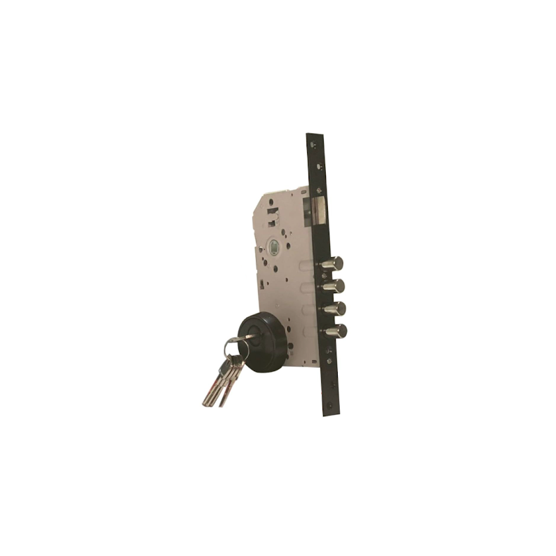 Cerradura entrada principal de alta seguridad negra 80 mm llave mariposa Cerradura entrada principal de alta seguridad negra 80 mm llave mariposa